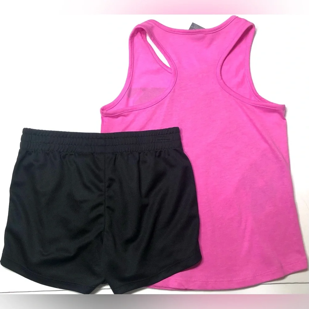 Girls 2 pc Set Tank Short Puma Athletic Youth Sports Training Active Wear Top - Picture 3 of 7